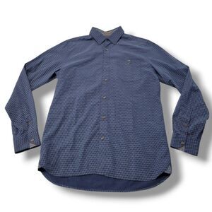 Ted Baker London Shirt Size 3 Dress Shirt Button Up Shirt Long Sleeve Geometric